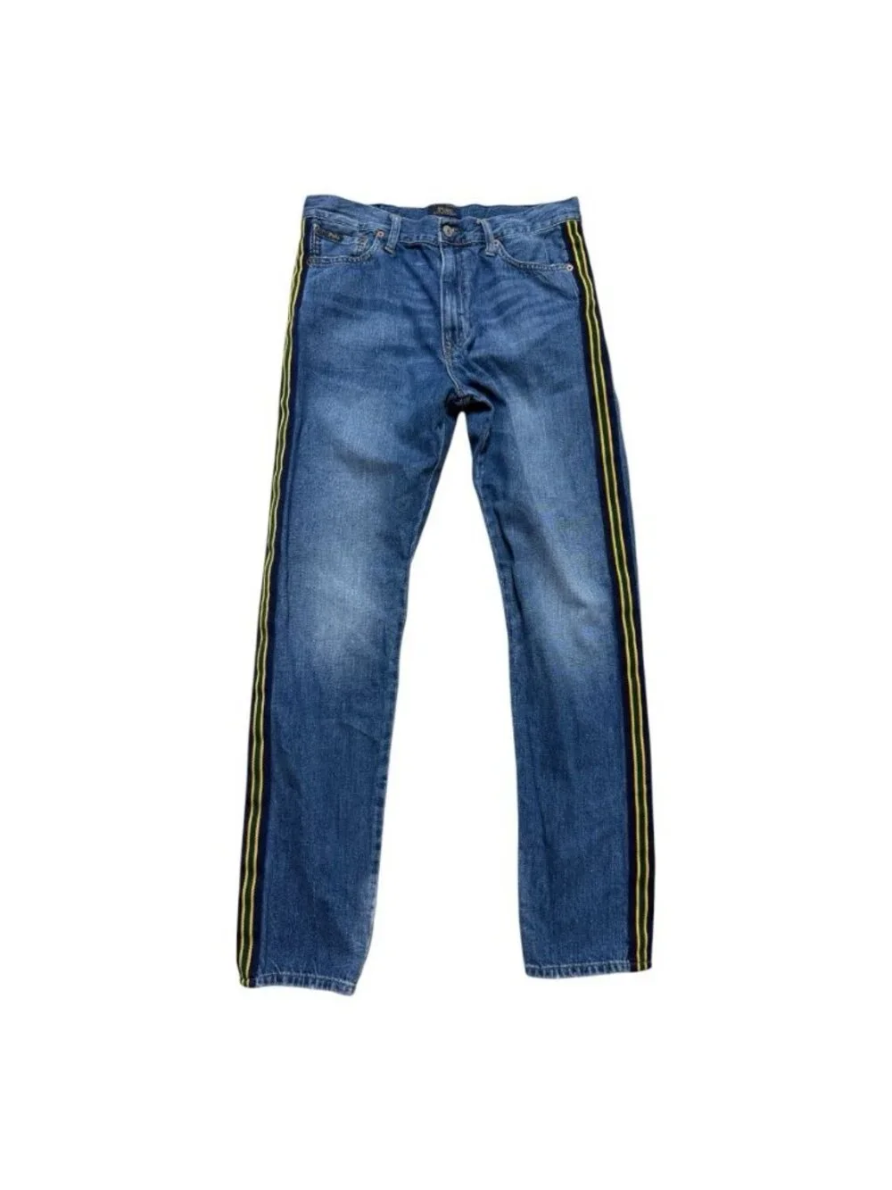 Polo Ralph Lauren Sullivan Slim Boys Size 20 XL Stripe Jeans Denim Pants